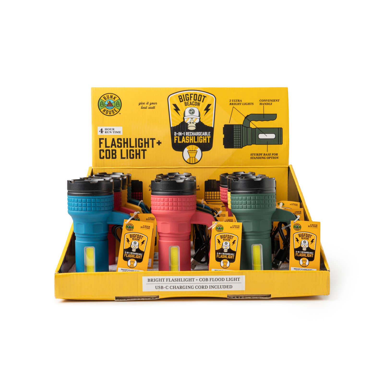 Bunk House™ 2-In-1 Rechargeable Flashlight