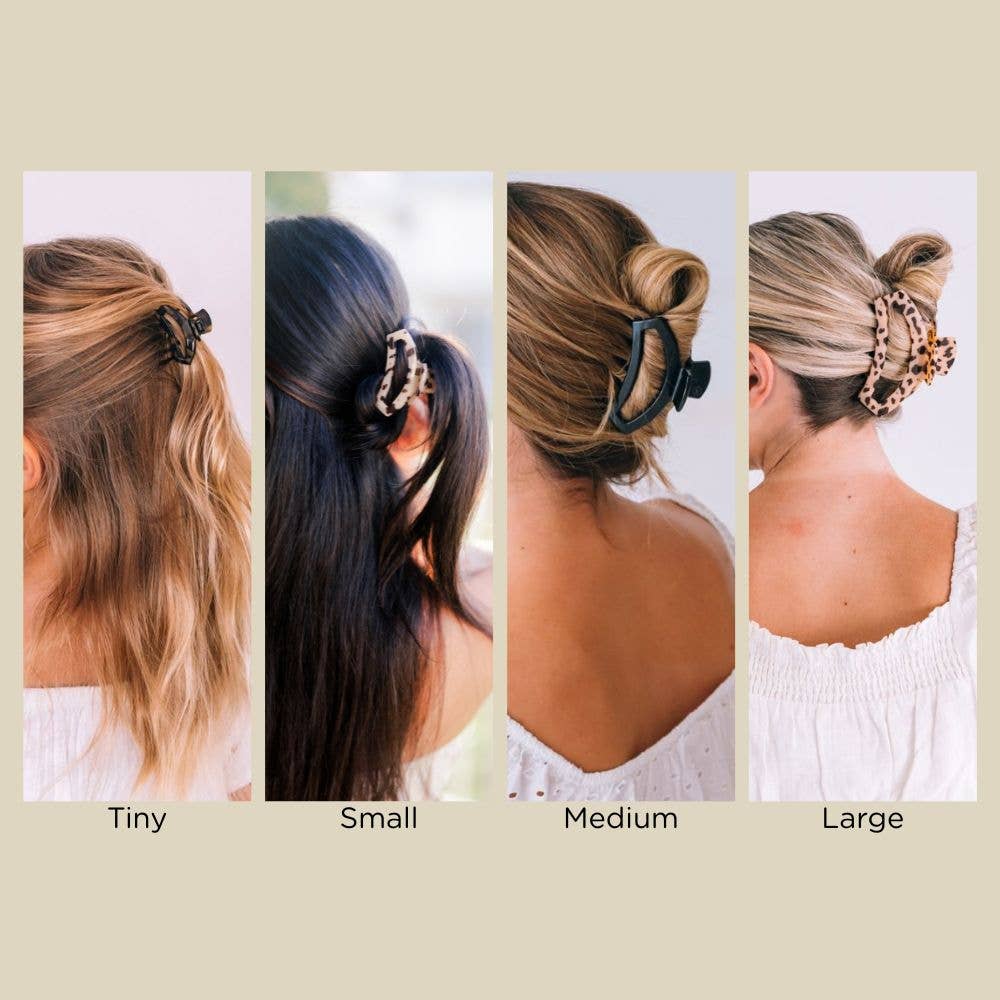 Open Hair Clip | Small | Jet Black