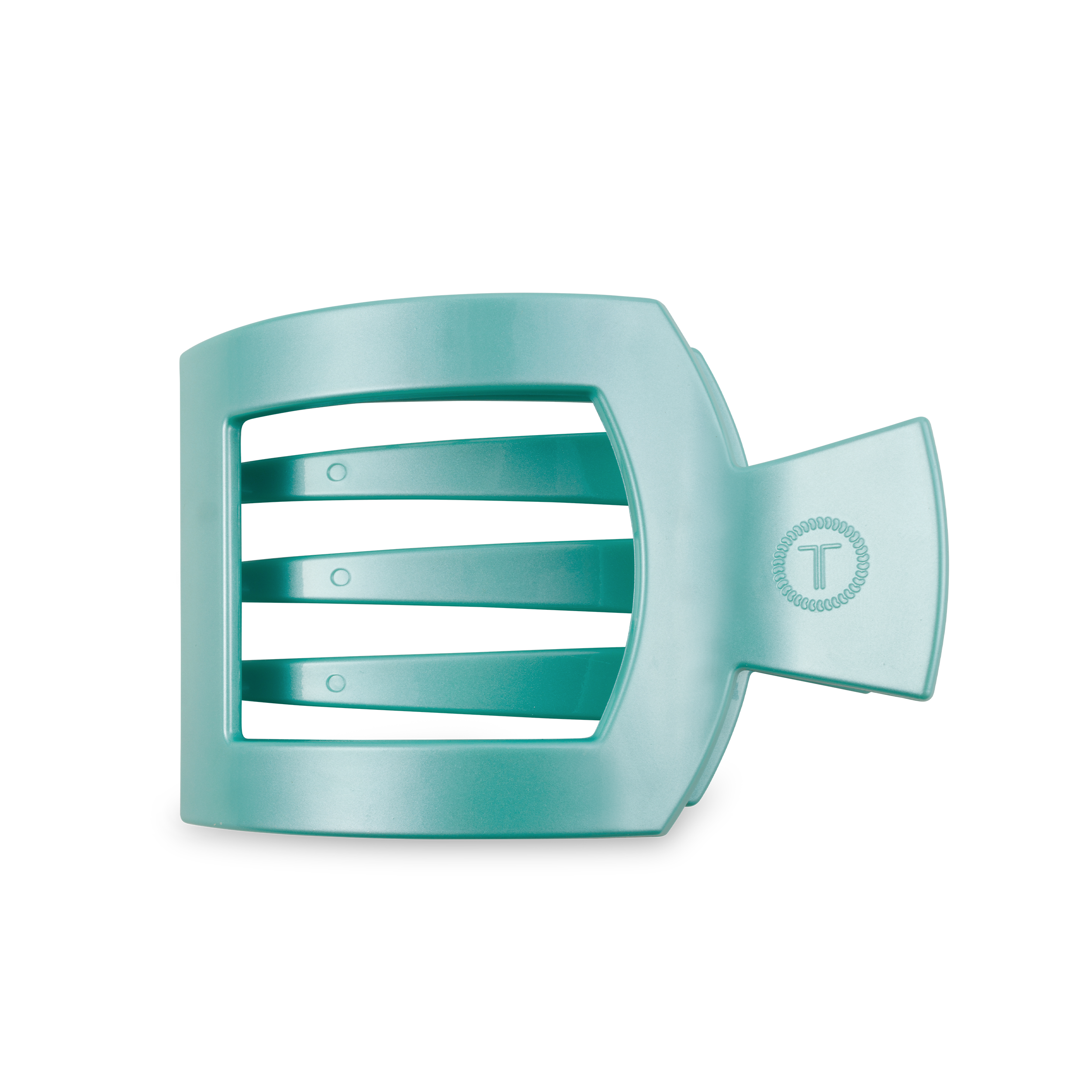 Square Flat Hair Clip | Large | Totally Turquoise