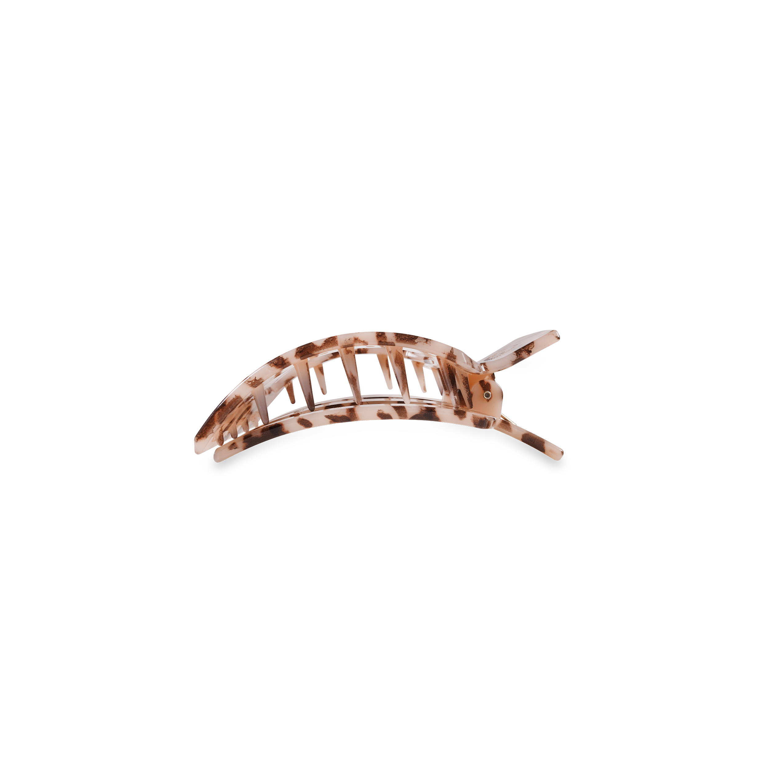 Square Flat Hair Clip | Small | Blonde Tortoise