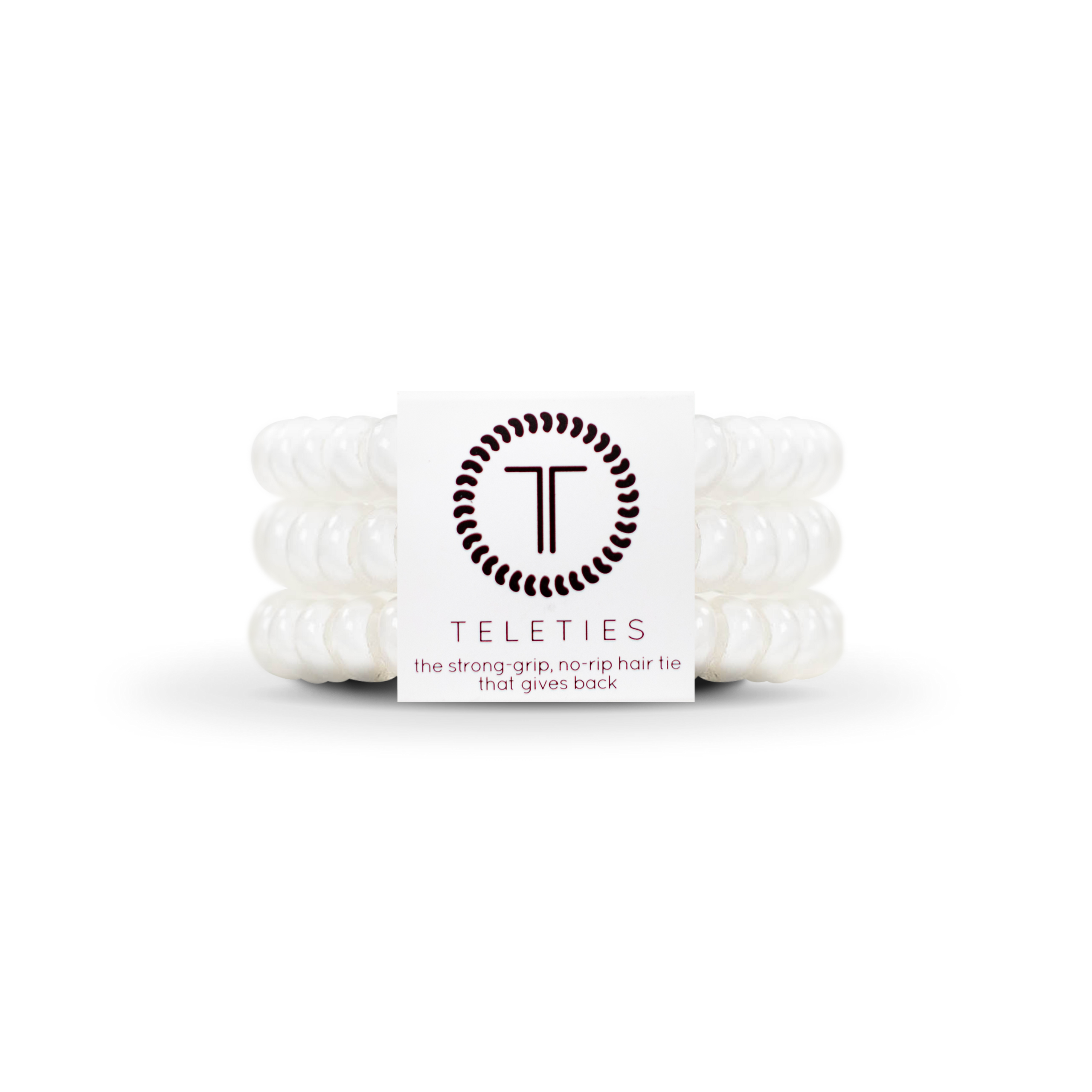 Spiral Hair Coils | Small | Coconut White Hair Ties