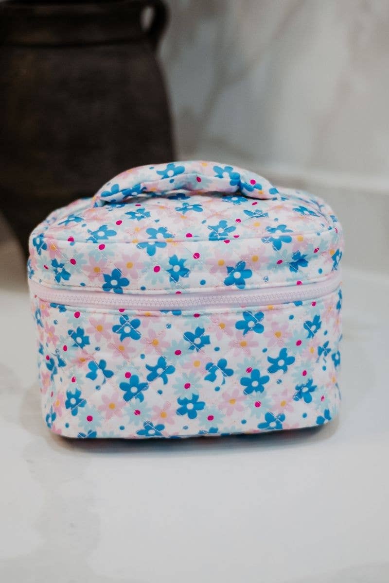 Dainty Floral Makeup Bag for Travel