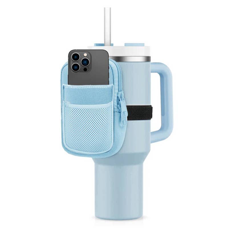 Light Blue Tumbler ZIPPER POUCH
