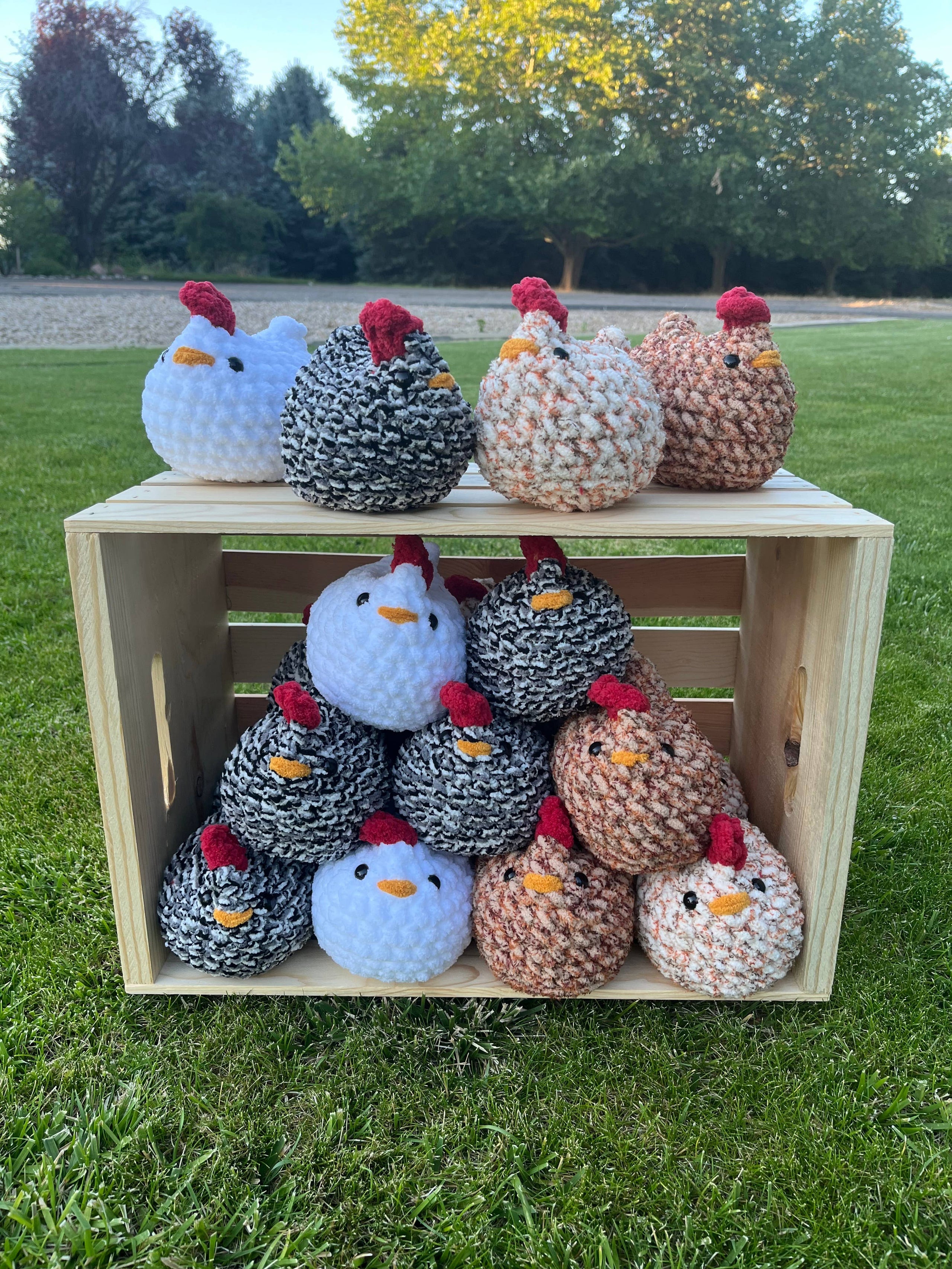 Crochet Chicken Buddies Handmade