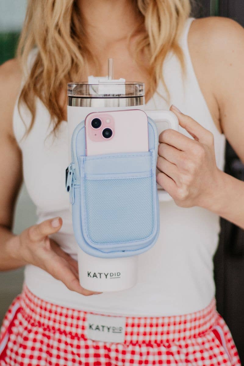 Light Blue Tumbler ZIPPER POUCH