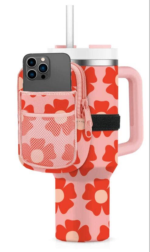 Flower Power Tumbler ZIPPER POUCH