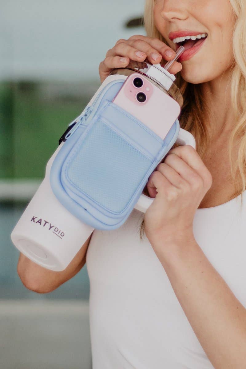 Light Blue Tumbler ZIPPER POUCH