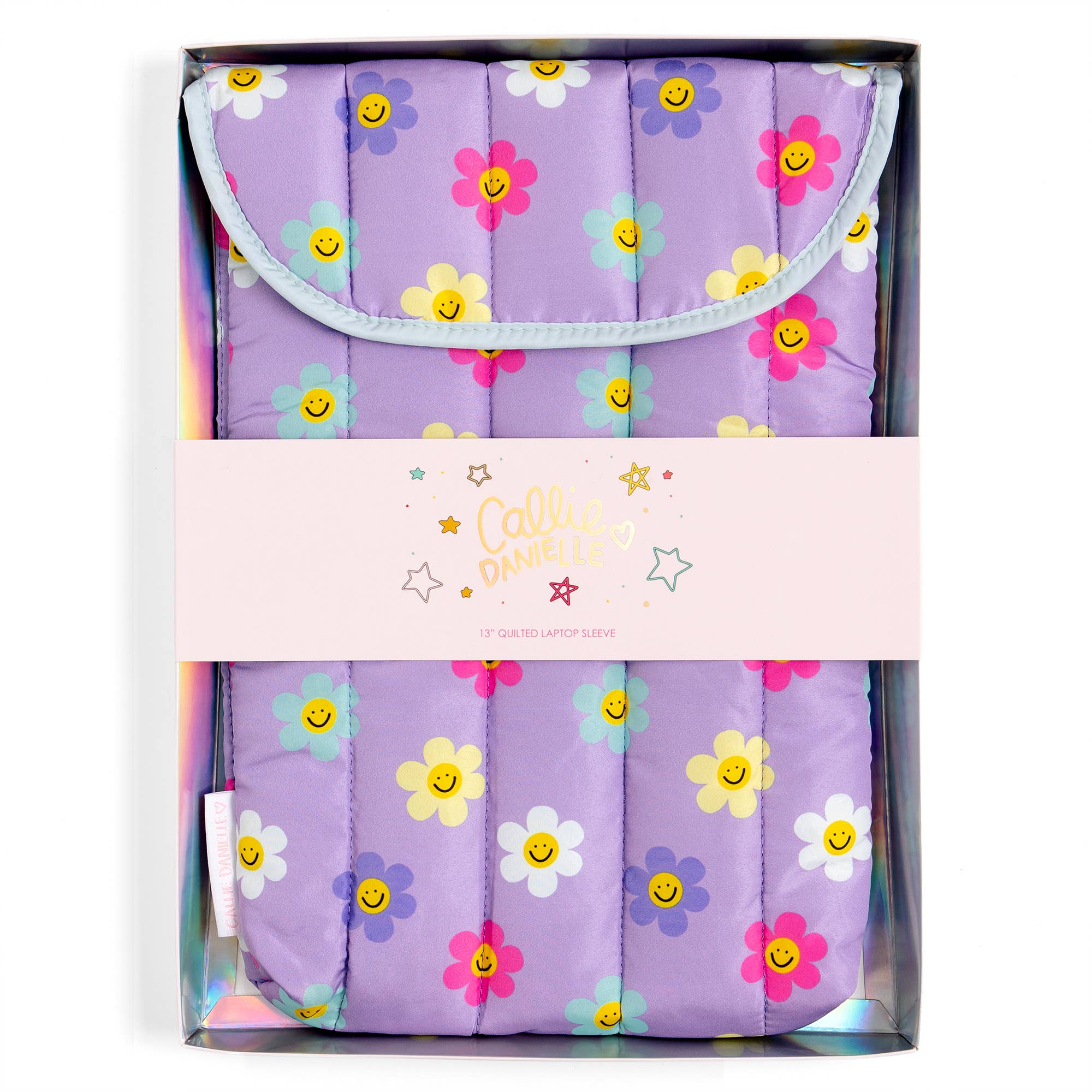 Happy Daisy Quilted Laptop Sleeve