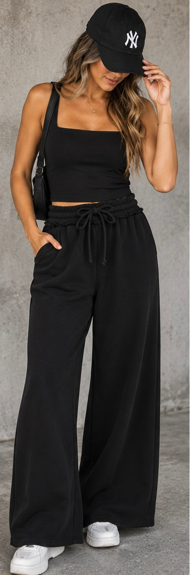 The Off Duty Wide Leg Sweats