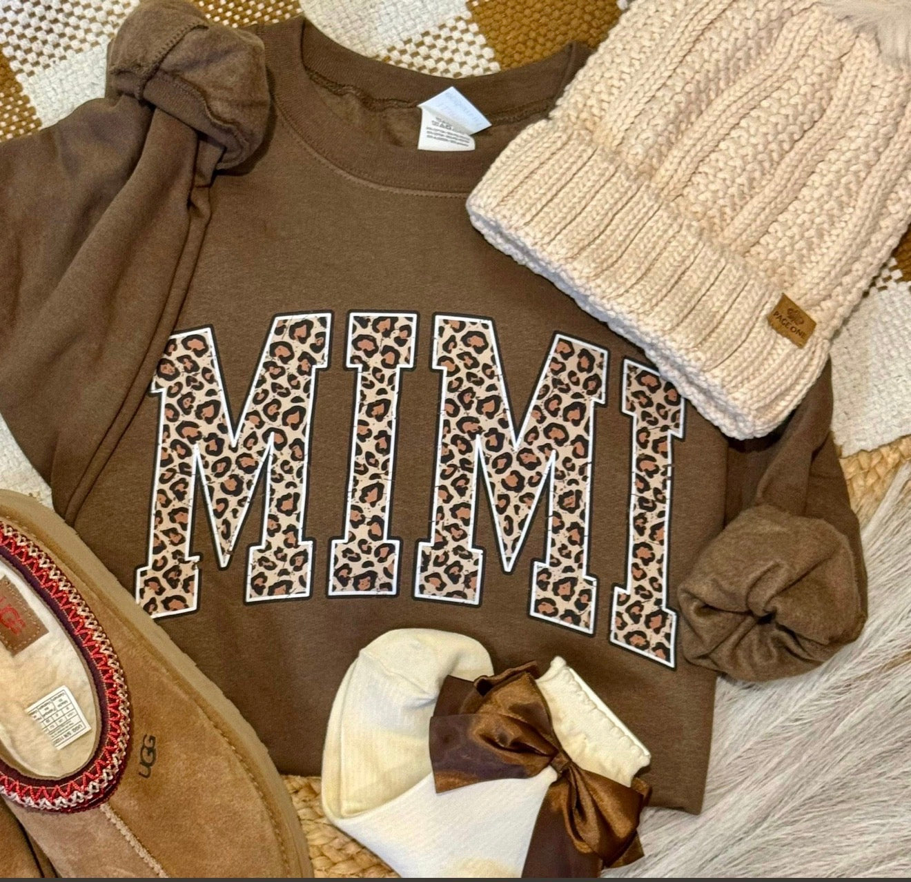 PRE-ORDER Leopard Name Sweatshirt