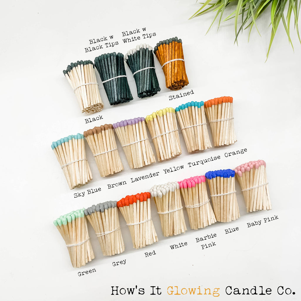 Apothecary Match Vials (40 matches & Striker) | Glass & Cork