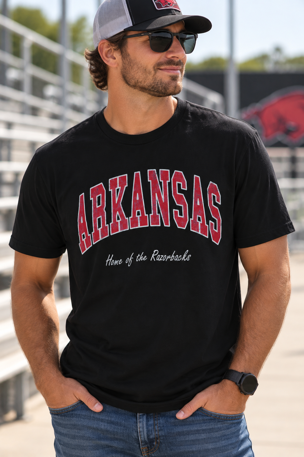 Arkansas Home Of The Razorbacks Tee