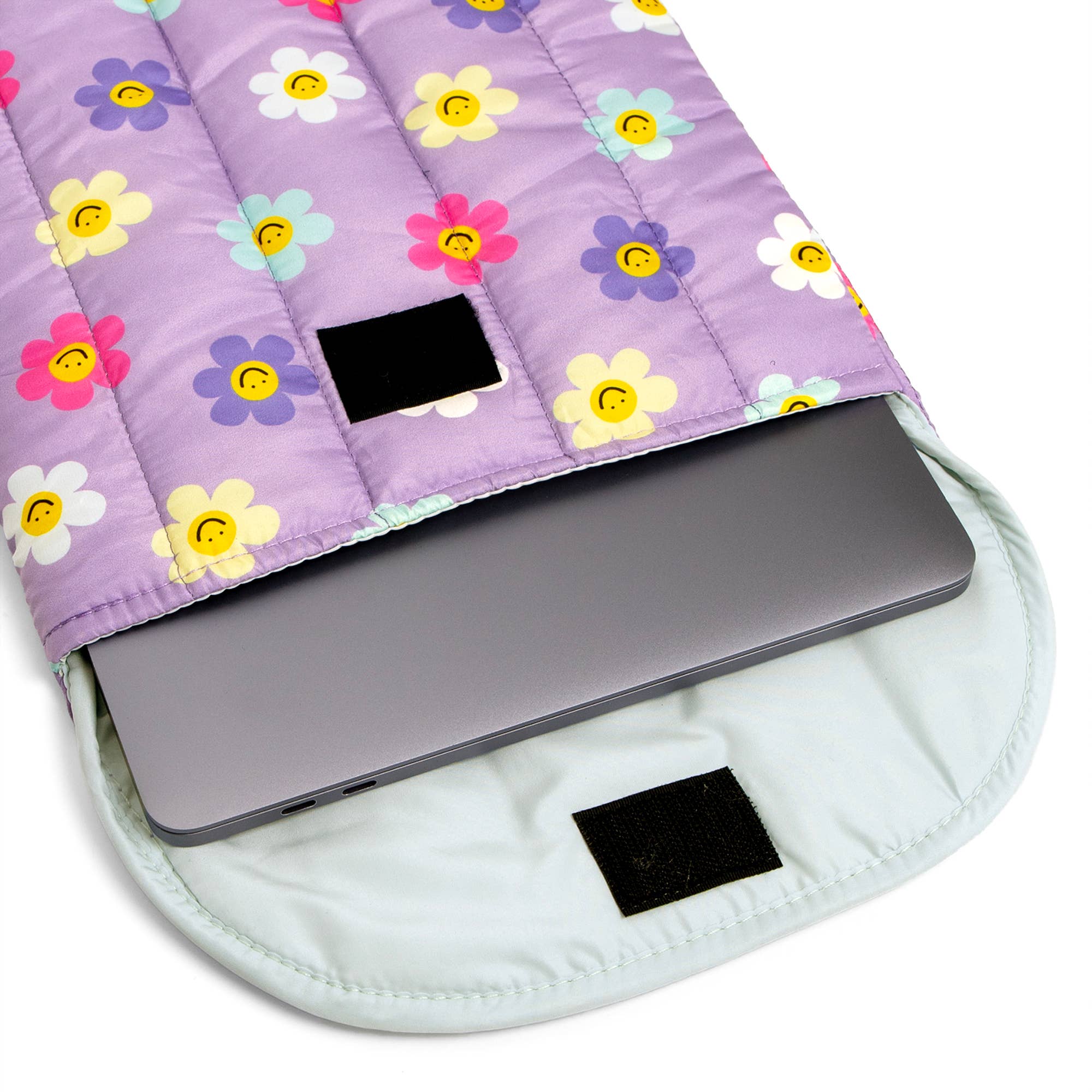 Happy Daisy Quilted Laptop Sleeve