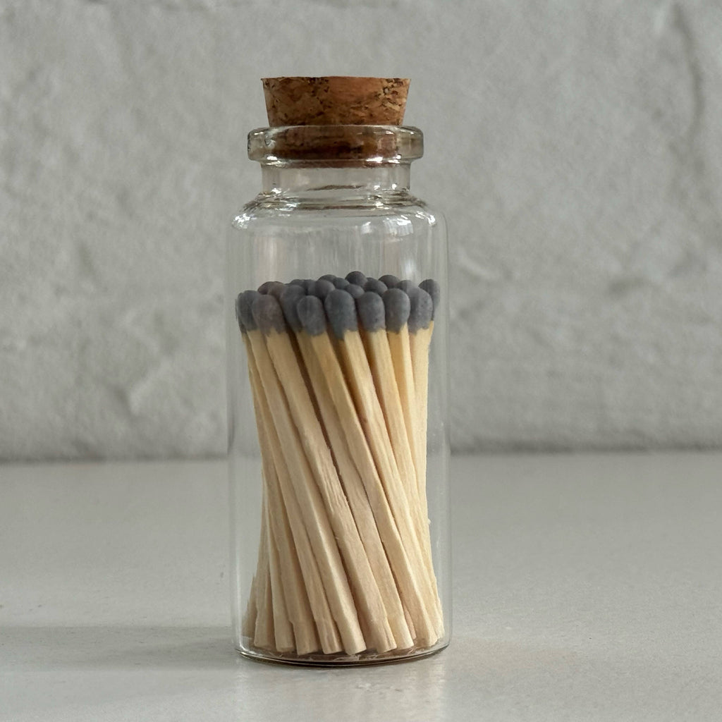 Apothecary Match Vials (40 matches & Striker) | Glass & Cork
