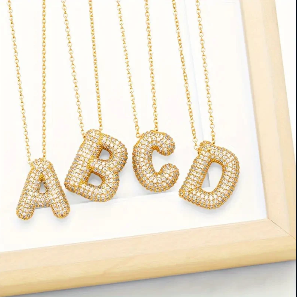 ✨Bubble Initial Necklaces✨