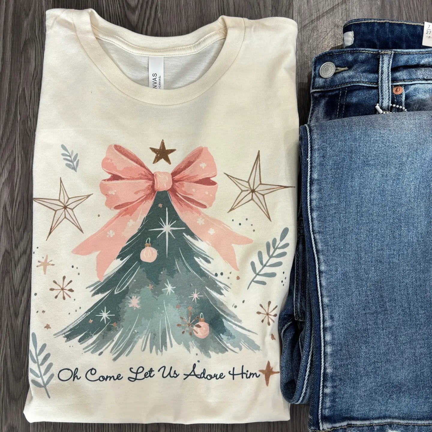 Oh Come Let Us Adore Him Tee