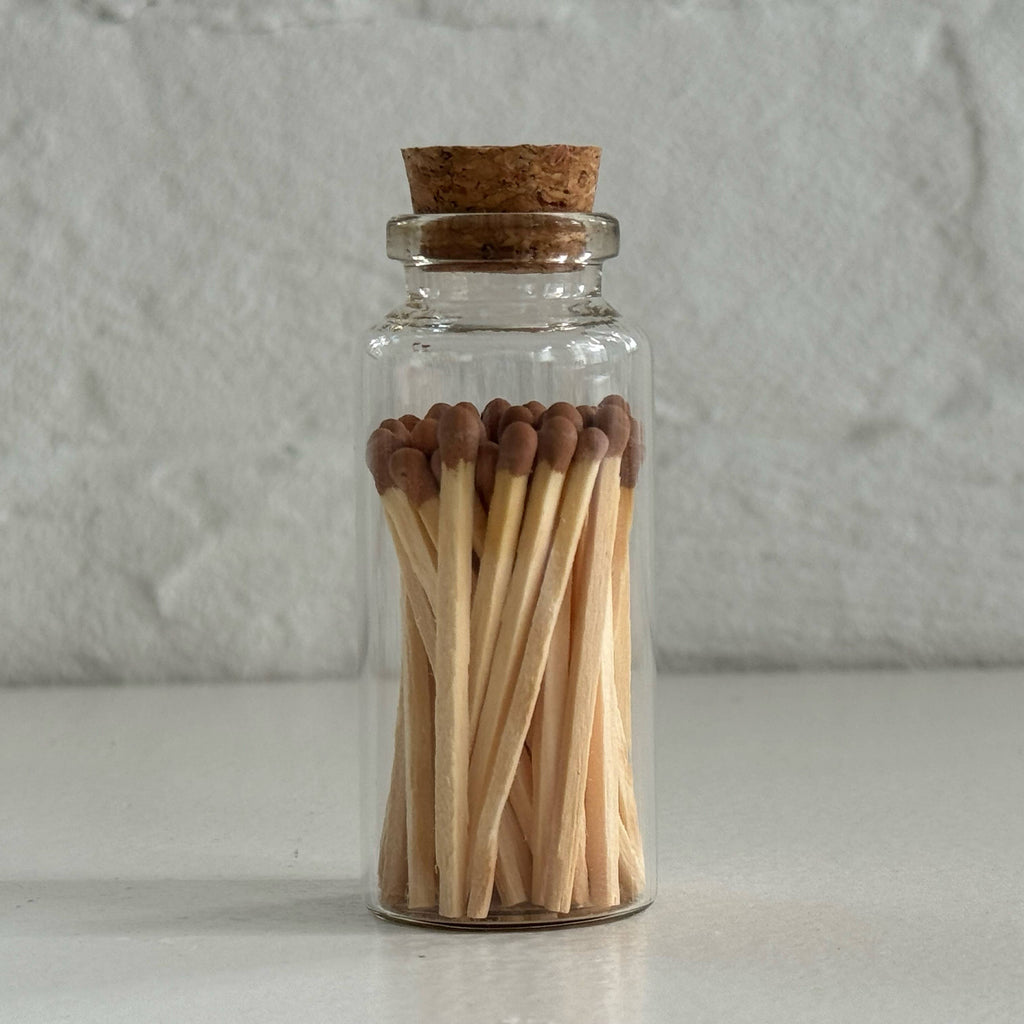 Apothecary Match Vials (40 matches & Striker) | Glass & Cork