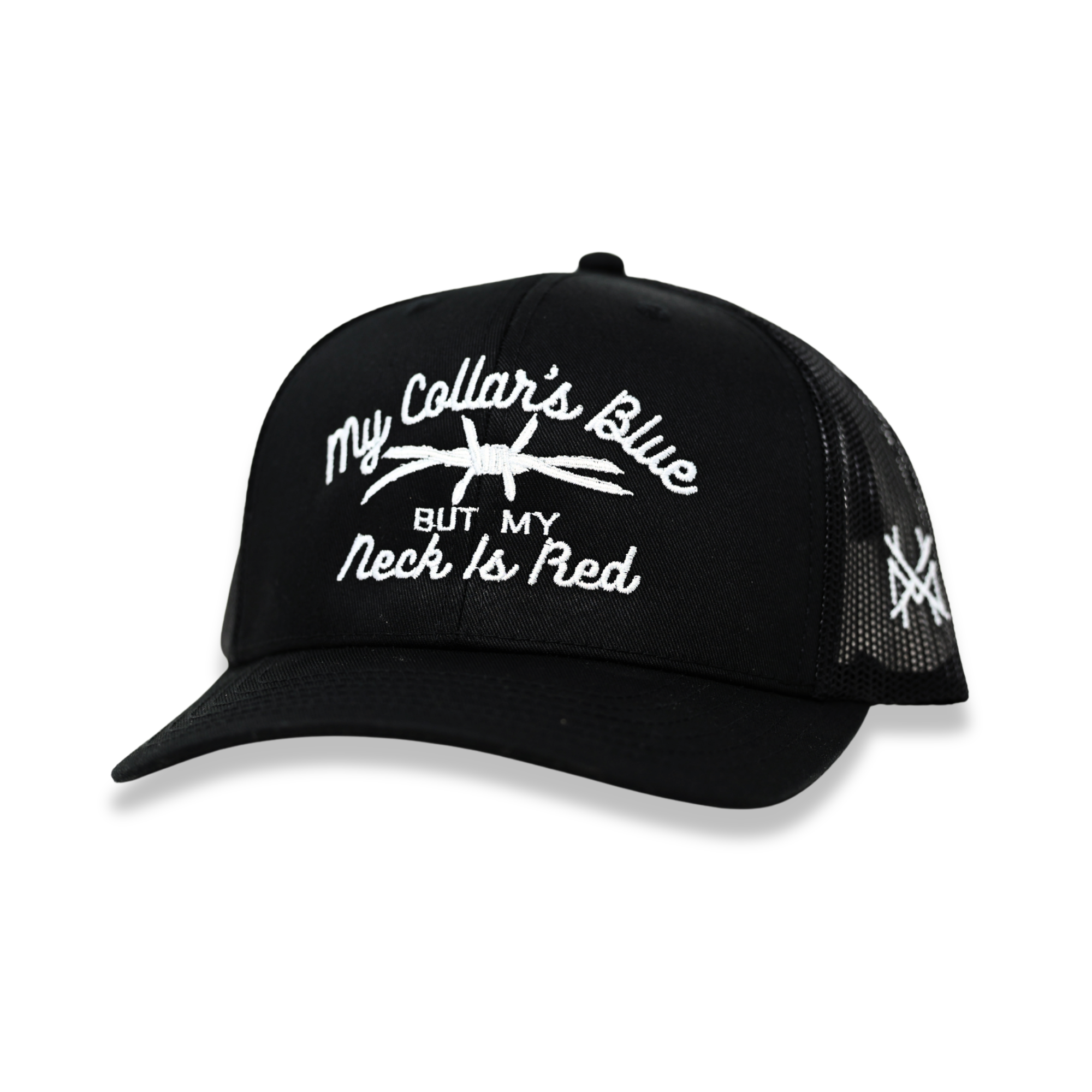 My Collar's Blue but my Neck is Red Trucker Hat