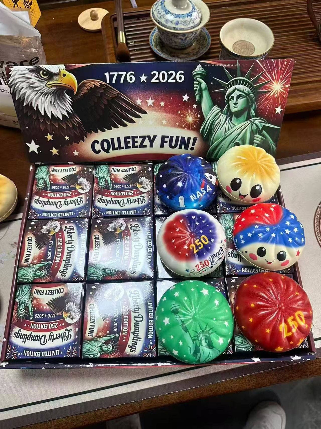 Patriotic PU Squishy Toy Stress Relief 4th July