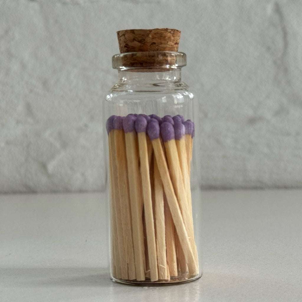 Apothecary Match Vials (40 matches & Striker) | Glass & Cork