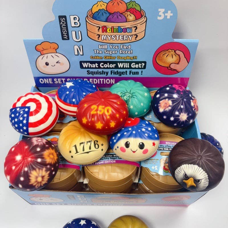 Patriotic PU Squishy Toy Stress Relief 4th July