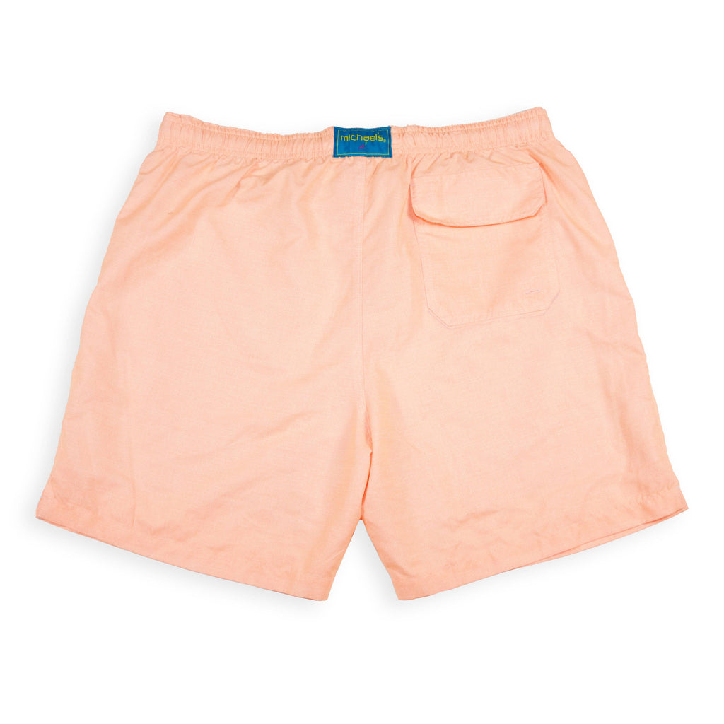 Men's Mesh Liner Swim Trunks - Solid Linen Orange