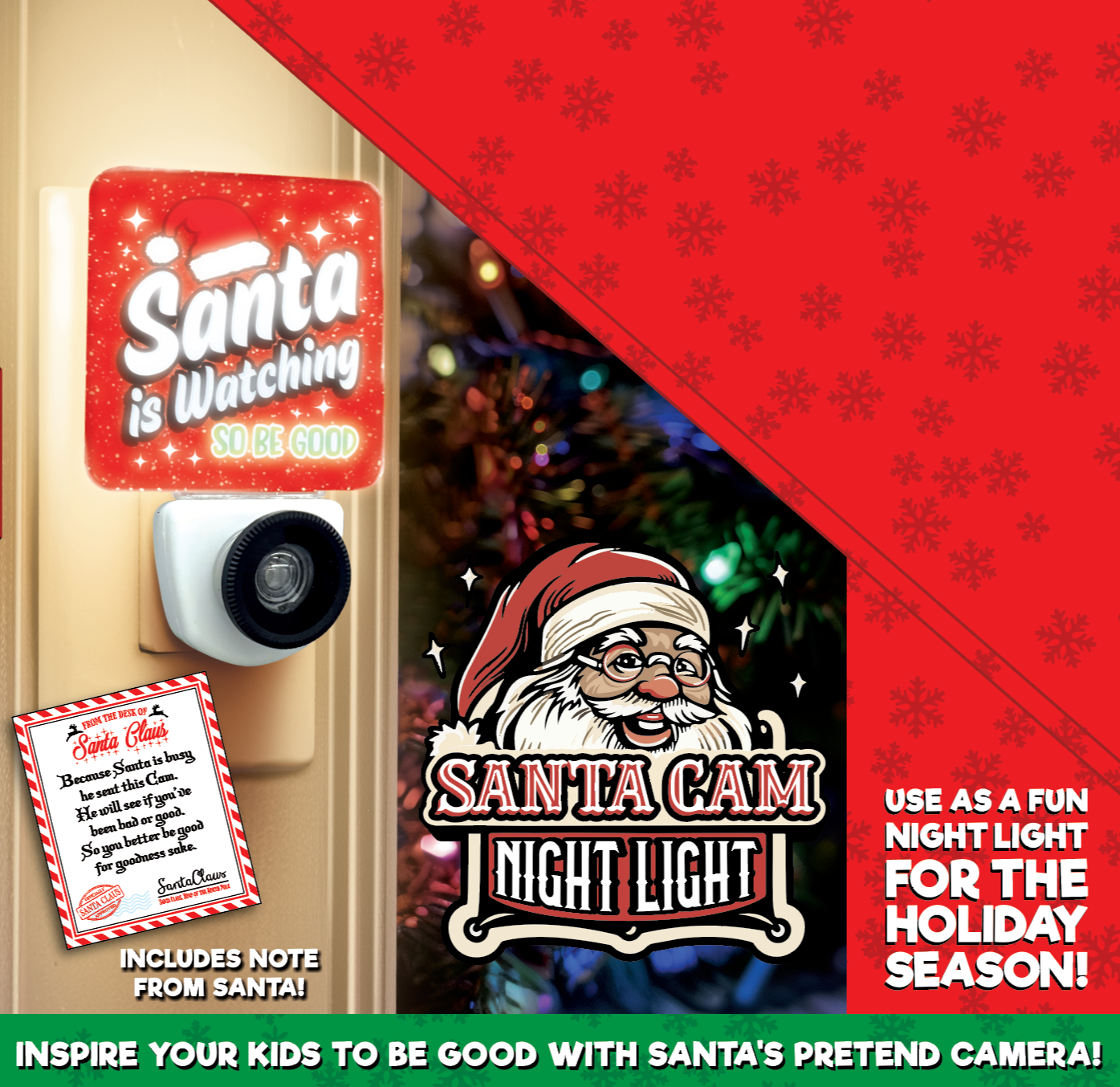 Christmas Santa Cam Night Light