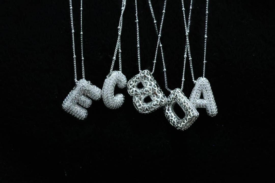✨Bubble Initial Necklaces✨