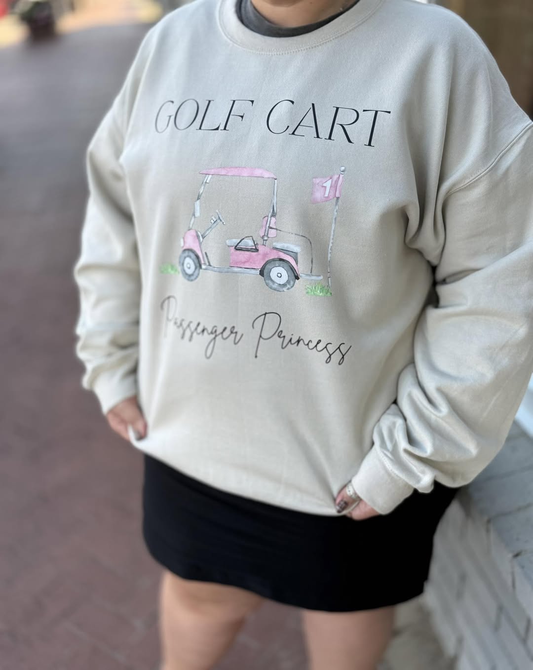 Golf Cart Passenger Princess Sweater