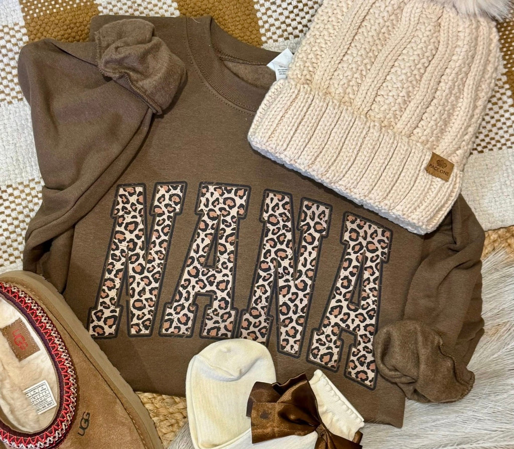 PRE-ORDER Leopard Name Sweatshirt