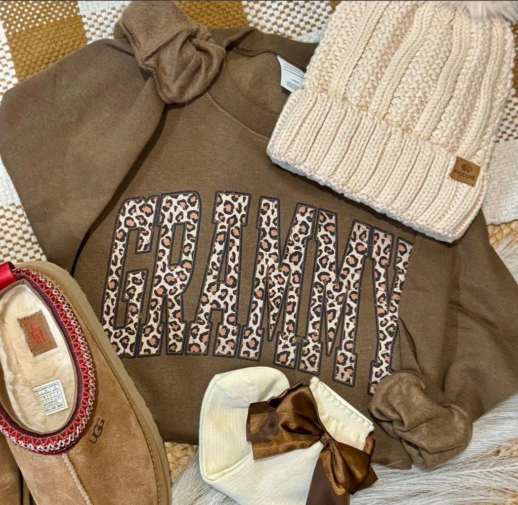 PRE-ORDER Leopard Name Sweatshirt