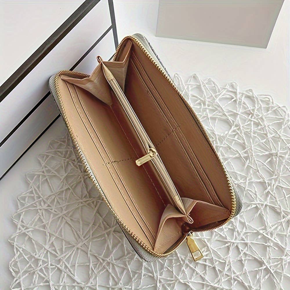 PU Leather Woven Wallet