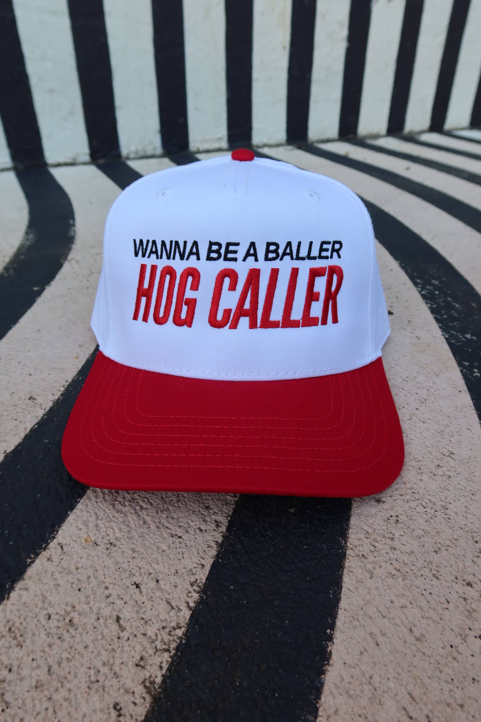 Wanna Be a Baller Hog Caller Arkansas Vintage Trucker Hat