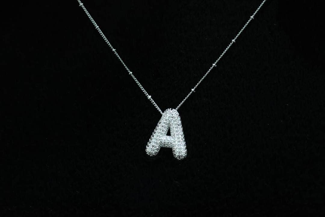 ✨Bubble Initial Necklaces✨