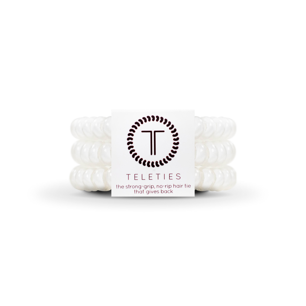Spiral Hair Coils | Small | Coconut White Hair Ties