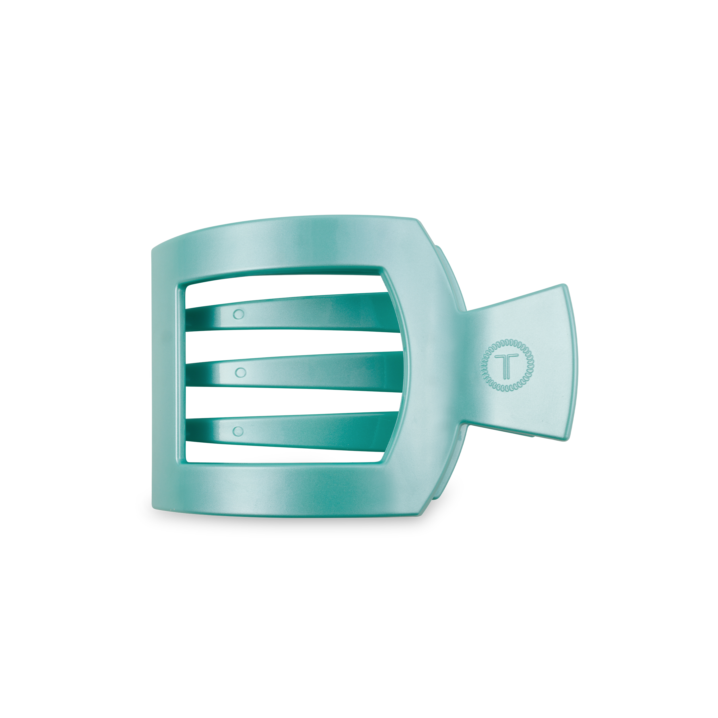 Square Flat Hair Clip | Medium | Totally Turquoise