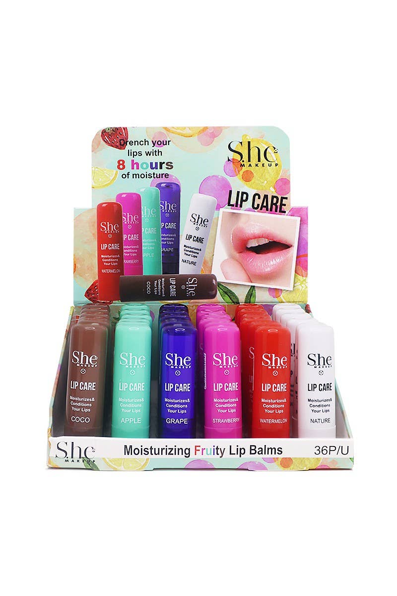 Makeup She LC01 Lip Care Moisturizing Fruity Lip Balms - 36
