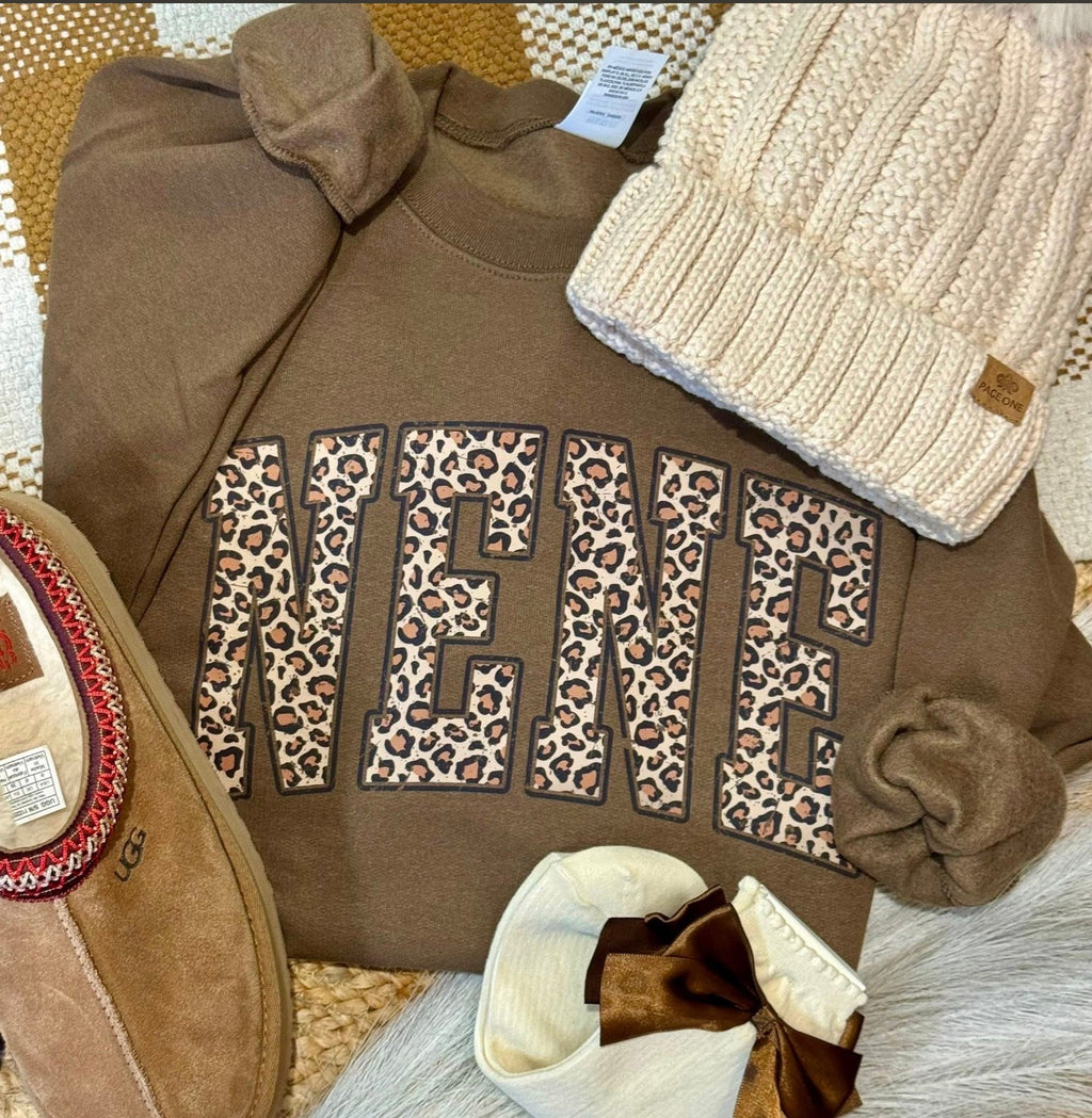 PRE-ORDER Leopard Name Sweatshirt