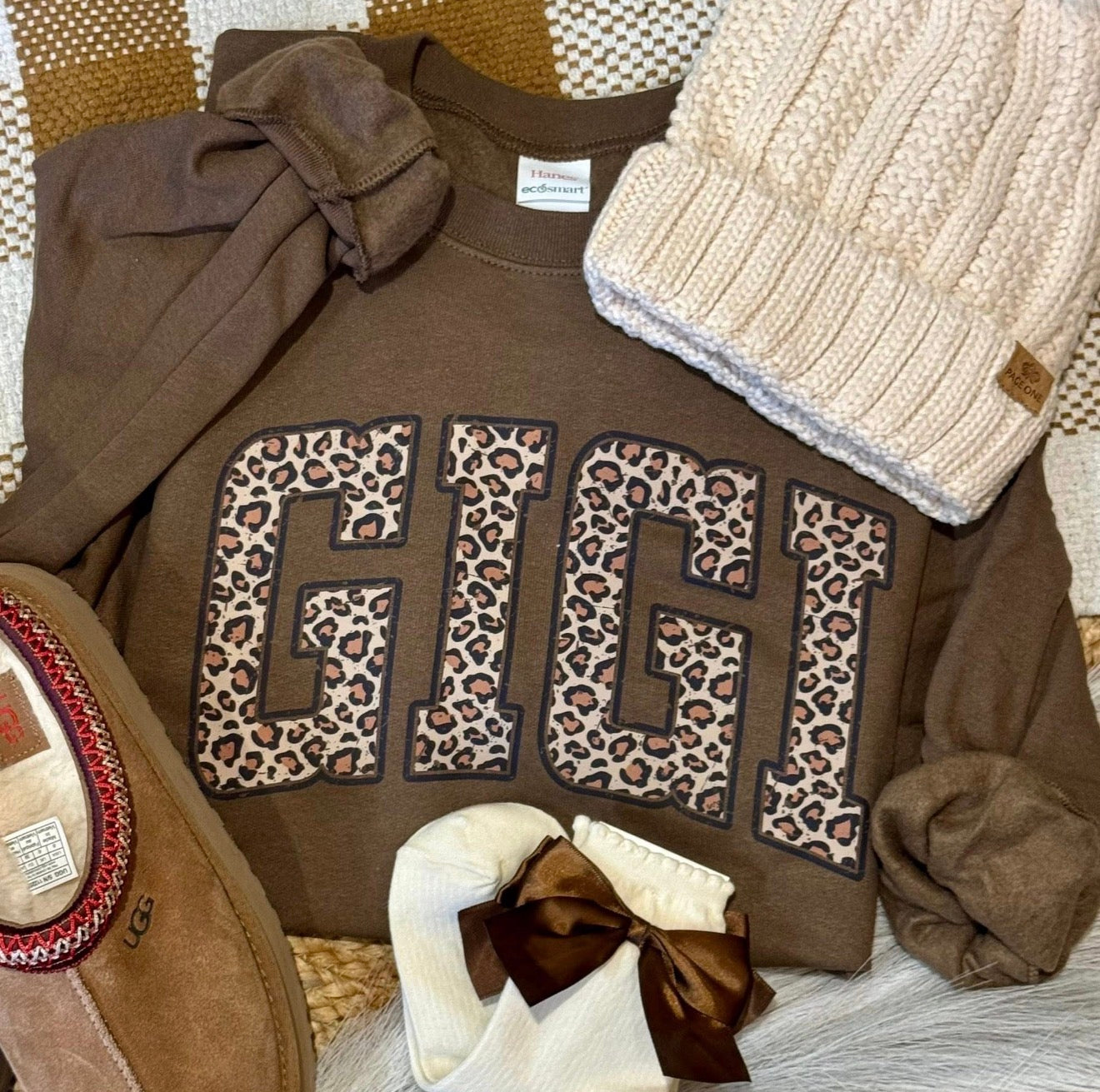 PRE-ORDER Leopard Name Sweatshirt