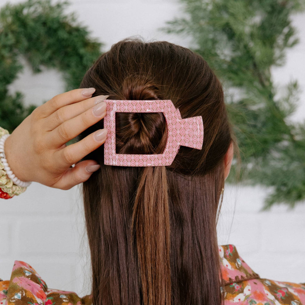 Berry Cozy | Medium | Flat Square Hair Clip