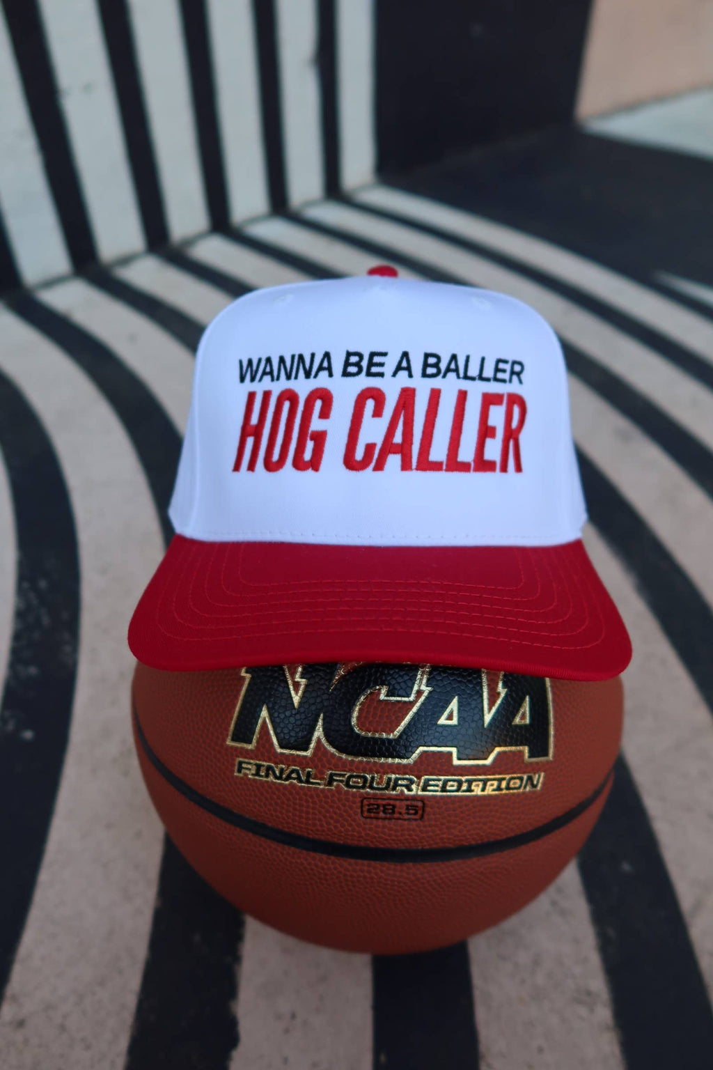 Wanna Be a Baller Hog Caller Arkansas Vintage Trucker Hat