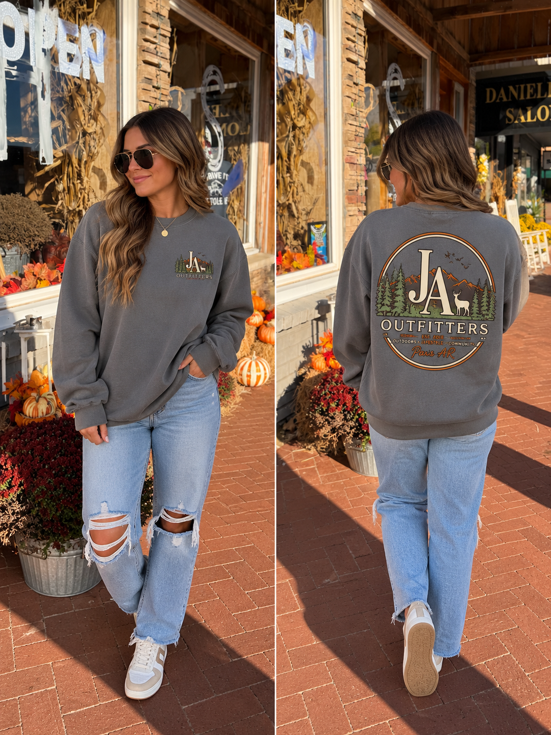 JA Outfitters Mountain Crewneck Sweatshirt