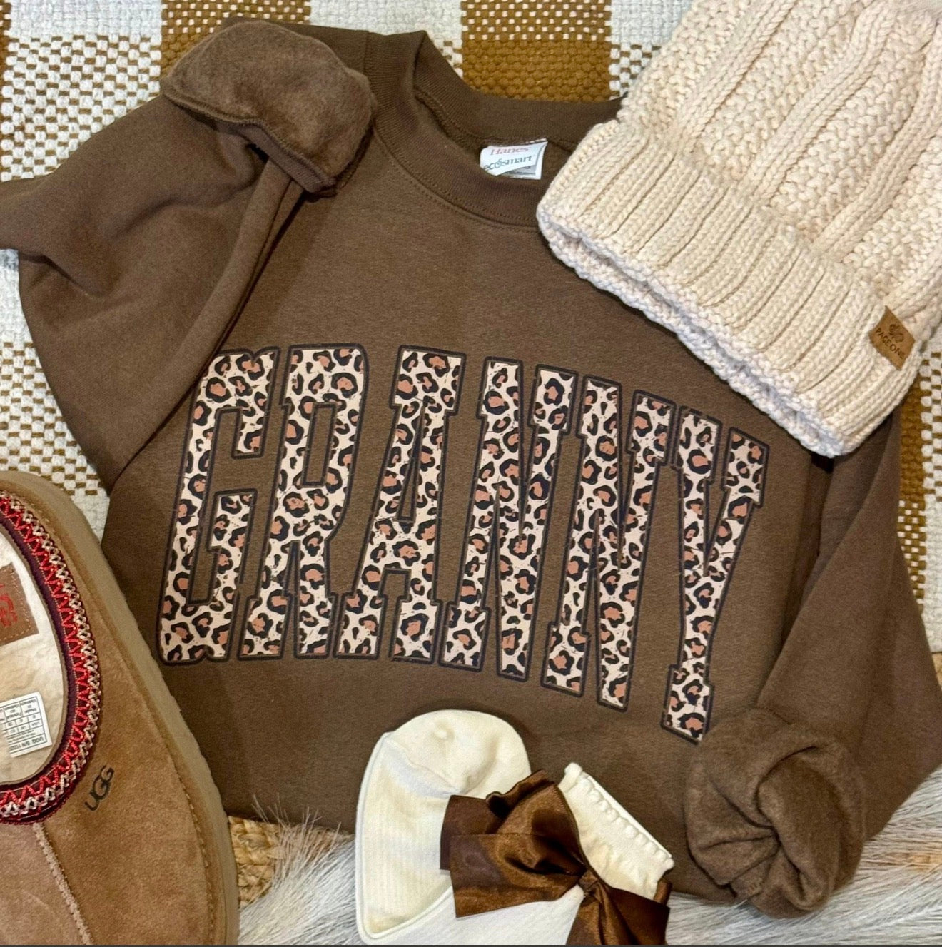 PRE-ORDER Leopard Name Sweatshirt