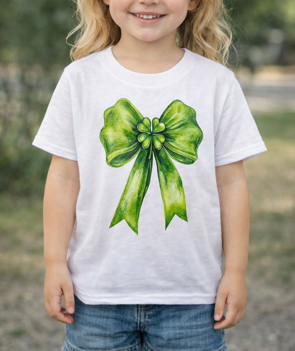 Shamrock Bow Youth Tee