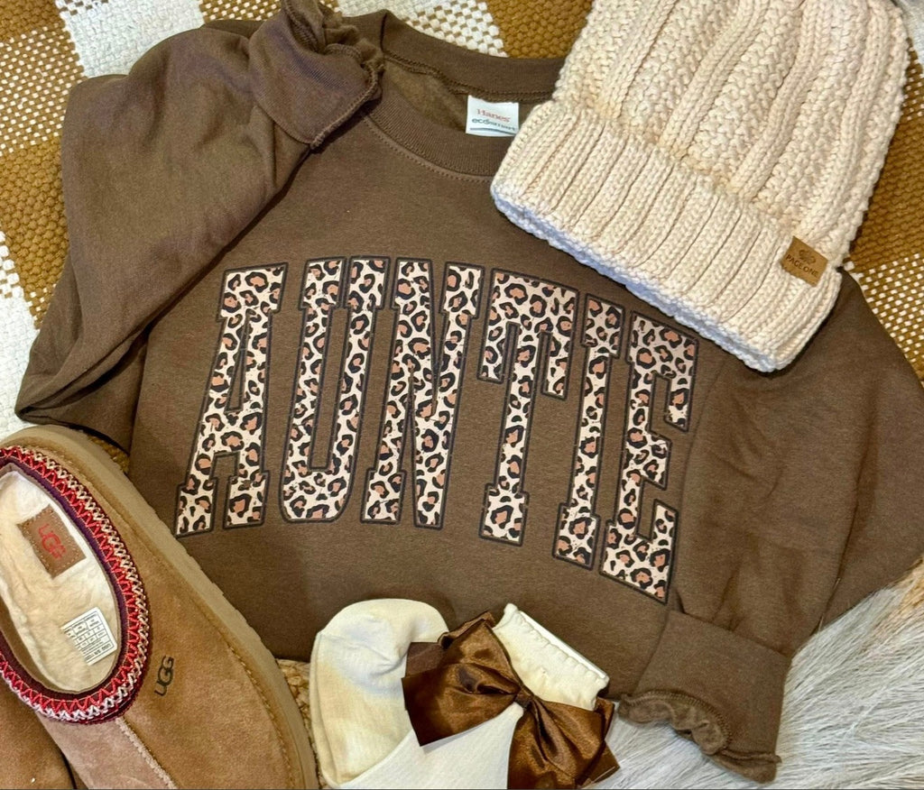 PRE-ORDER Leopard Name Sweatshirt