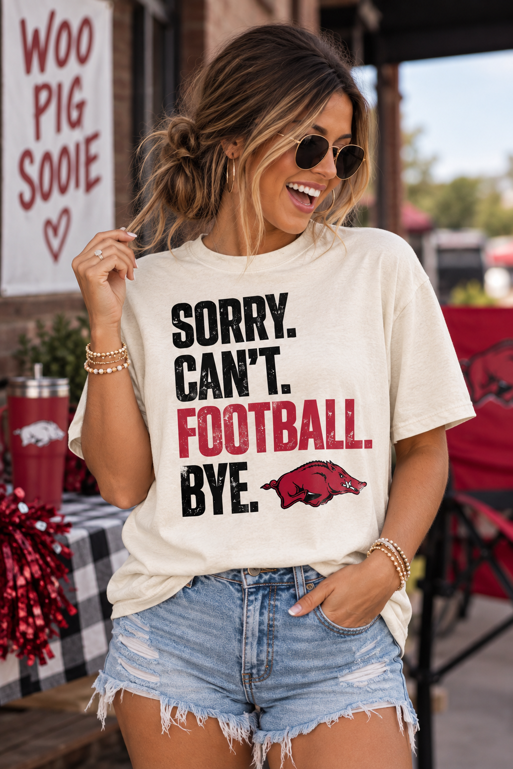 🐗 Sorry, Can’t. Football. Bye. Tee