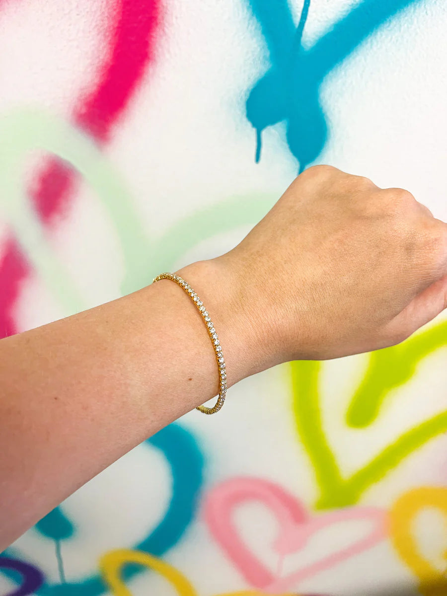 TSD- Dawn CZ Adjustable Bracelets (clear)