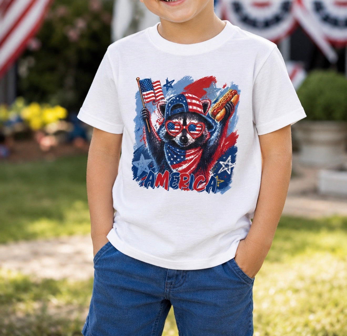 🇺🇸 All-American Raccoon Tee 🦝
