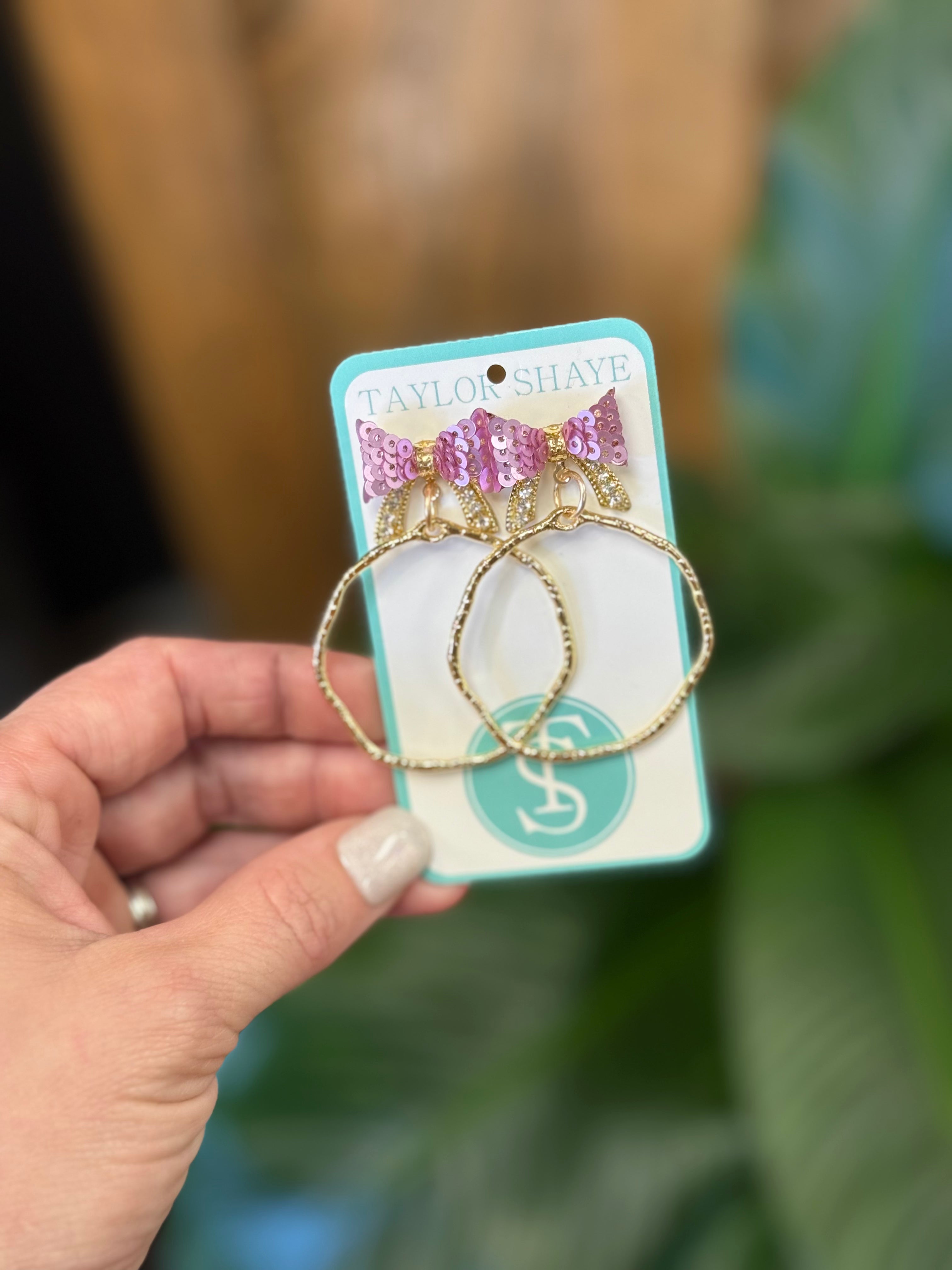 Purple/Pink Bethany Bow Hoop