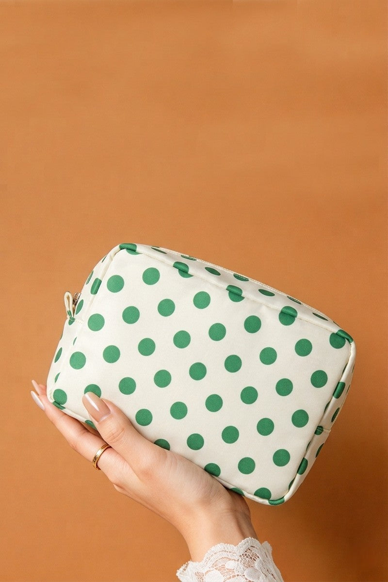 POLKA DOT COSMETIC TRAVEL POUCH